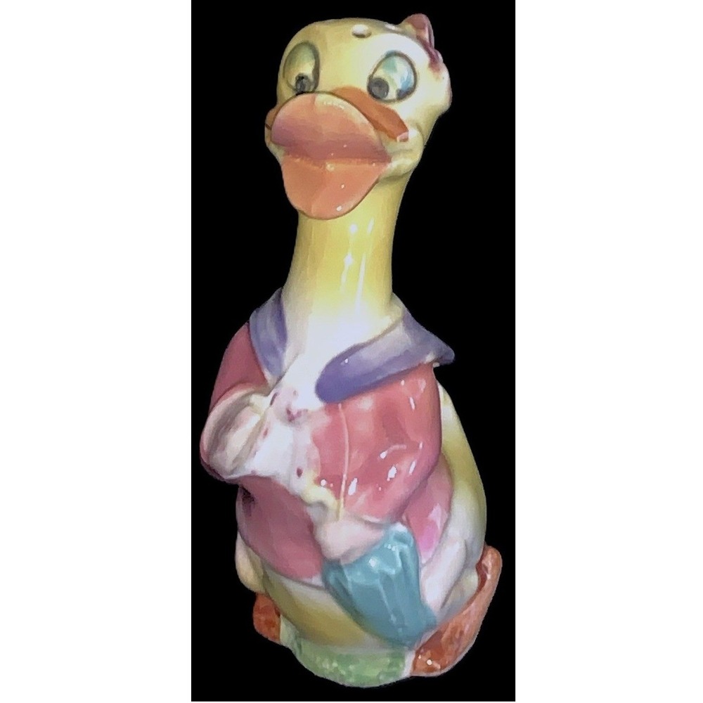 Vintage‎ Daisy Duck w Umbrella Large Hole Shaker Ceramic w Cork MCM Japan 5.25"